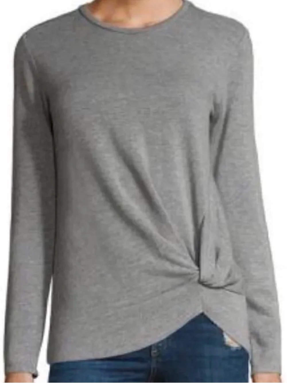 Anthropologie Stateside Asymmetrical Side Knot Pullover Too